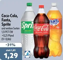 Aktiv Irma Coca-Cola, Fanta, Sprite Angebot