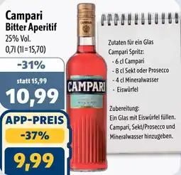Aktiv Irma Campari Bitter Aperitif Angebot