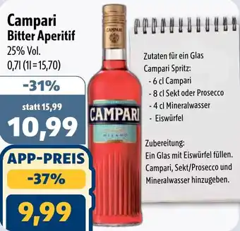 Aktiv Irma Campari Bitter Aperitif Angebot