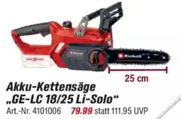 toom Baumarkt Einhell Akku-Kettensäge „GE-LC 18/25 Li-Solo" Angebot