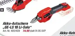 toom Baumarkt Einhell Akku-Astschere ,,GE-LS 18 Li-Solo" Angebot