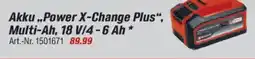 toom Baumarkt Einhell Akku,,Power X-Change Plus", Angebot