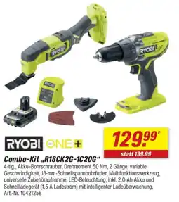 toom Baumarkt RYOBI ONE+ Combo-Kit ,,R18CK2G-1C20G“ Angebot