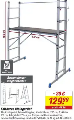 toom Baumarkt Faltbares Kleingerüst Angebot