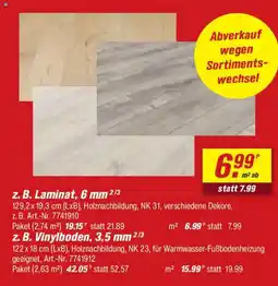 toom Baumarkt z. B. Laminat, 6 mm Angebot
