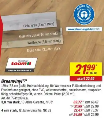 toom Baumarkt Greenvinyl Angebot