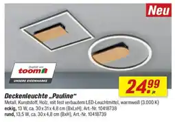 toom Baumarkt Deckenleuchte ,,Pauline" Angebot