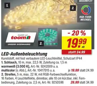 toom Baumarkt LED-Außenbeleuchtung Angebot