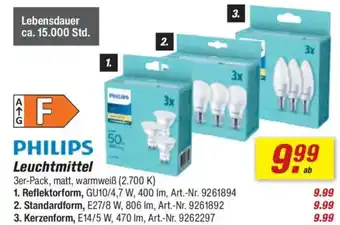 toom Baumarkt PHILIPS Leuchtmittel Angebot