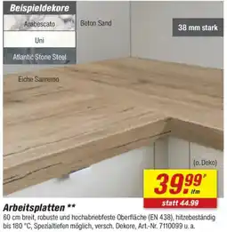 toom Baumarkt Arbeitsplatten Angebot