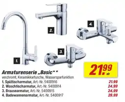 toom Baumarkt Armaturenserie „Basic" Angebot