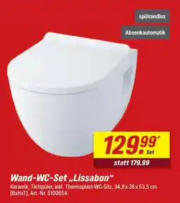 toom Baumarkt Wand-WC-Set,,Lissabon" Angebot