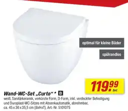 toom Baumarkt Wand-WC-Set „,Curto" Angebot