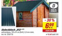 toom Baumarkt Abdeckblech ,,H12" Angebot