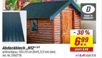 toom Baumarkt Abdeckblech ,,H12" Angebot