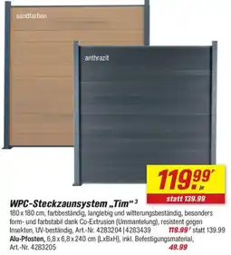 toom Baumarkt WPC-Steckzaunsystem „,Tim"³ Angebot