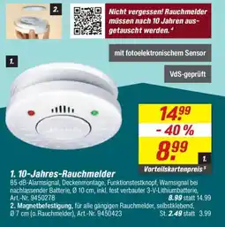 toom Baumarkt 1.10-Jahres-Rauchmelder Angebot