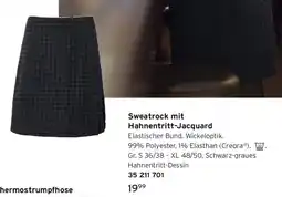 Tchibo Sweatrock mit Hahnentritt-Jacquard Angebot