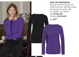 Tchibo Shirt mit Wellenkante Angebot