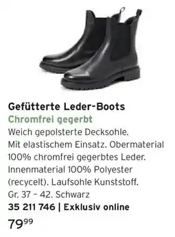 Tchibo Gefütterte Leder-Boots Angebot