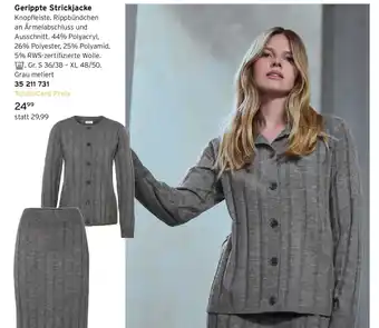 Tchibo Gerippte Strickjacke Angebot
