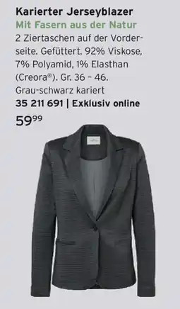 Tchibo Karierter Jerseyblazer Angebot