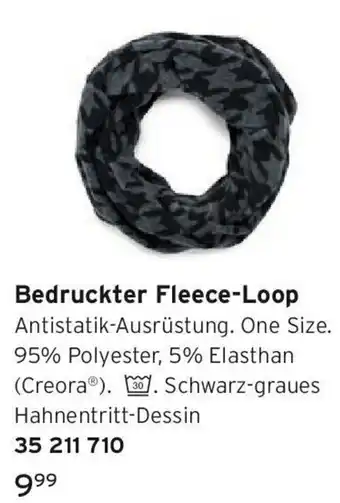 Tchibo Bedruckter Fleece-Loop Angebot