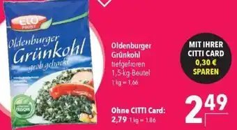 CITTI Markt Oldenburger Grünkohl Angebot