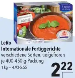 CITTI Markt LeRo Internationale Fertiggerichte Angebot