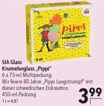 CITTI Markt SIA Glass Krumelurglass „Pippi" Angebot