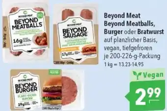 CITTI Markt Beyond Meat Beyond Meatballs, Burger oder Bratwurst Angebot
