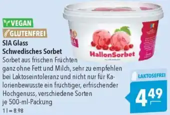 CITTI Markt SIA Glass Schwedisches Sorbet Angebot