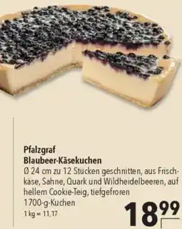 CITTI Markt Pfalzgraf Blaubeer-Käsekuchen Angebot
