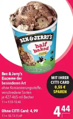 CITTI Markt Ben & Jerry's Eiscreme der besonderen Art Angebot
