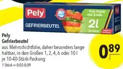 CITTI Markt Pely Gefrierbeutel Angebot