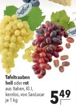 CITTI Markt Tafeltrauben hell oder rot Angebot
