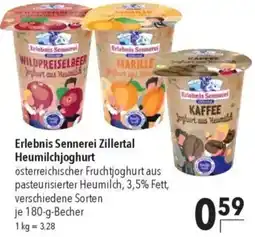 CITTI Markt Erlebnis Sennerei Zillertal Heumilchjoghurt Angebot