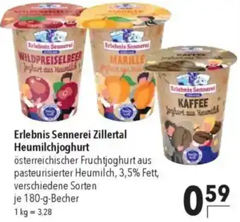 CITTI Markt Erlebnis Sennerei Zillertal Heumilchjoghurt Angebot