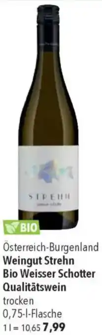 CITTI Markt Weingut Strehn Bio Weisser Schotter Qualitätswein Angebot