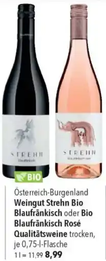CITTI Markt Weingut Strehn Bio Blaufränkisch oder Bio Blaufränkisch Rosé Qualitätsweine Angebot