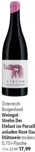 CITTI Markt Weingut Strehn Der Elefant im Porzellanladen Rosé Qualitätswein Angebot