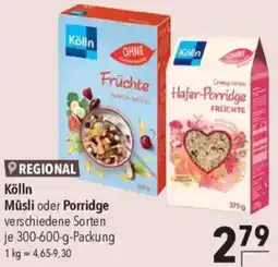 CITTI Markt Kölln Müsli oder Porridge Angebot