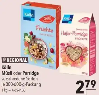 CITTI Markt Kölln Müsli oder Porridge Angebot