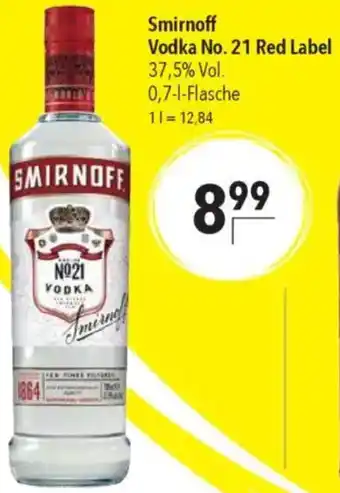 CITTI Markt Smirnoff Vodka No. 21 Red Label Angebot