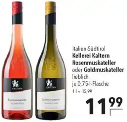 CITTI Markt Kellerei Kaltern Rosenmuskateller oder Goldmuskateller Angebot