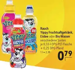 CITTI Markt Rauch Yippy Fruchtsaftgetränk, Eistee oder Bio Wasser Angebot