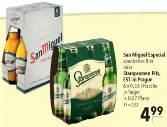 CITTI Markt San Miguel Especial oder Staropramen Pils, EST. in Prague Angebot