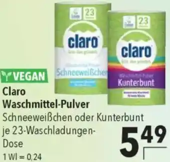 CITTI Markt Claro Waschmittel-Pulver Angebot