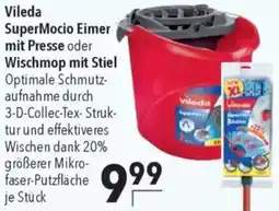 CITTI Markt Vileda SuperMocio Eimer mit Presse oder Wischmop mit Stiel Angebot