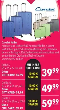 CITTI Markt Cavalet Koffer Angebot